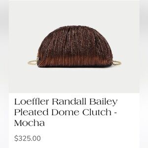 Bailey pleated mocha purse NWOT